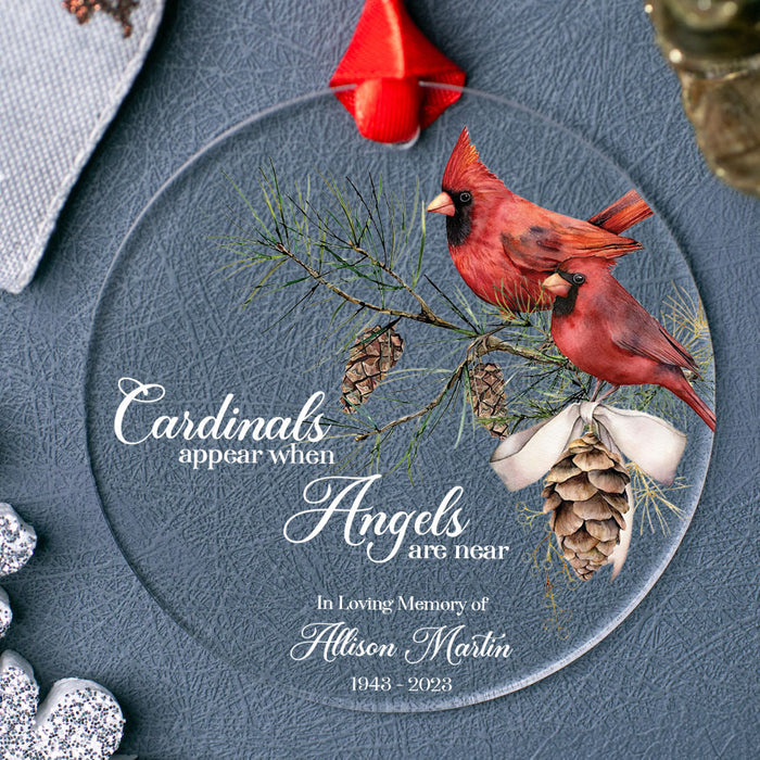 Red Cardinal Ornaments | In Loving Memory Ornament