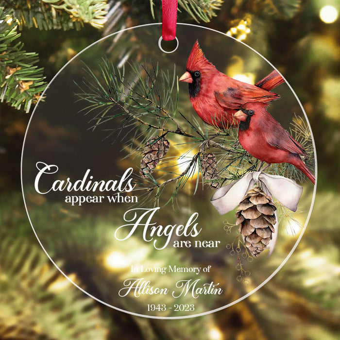 Red Cardinal Ornaments | In Loving Memory Ornament