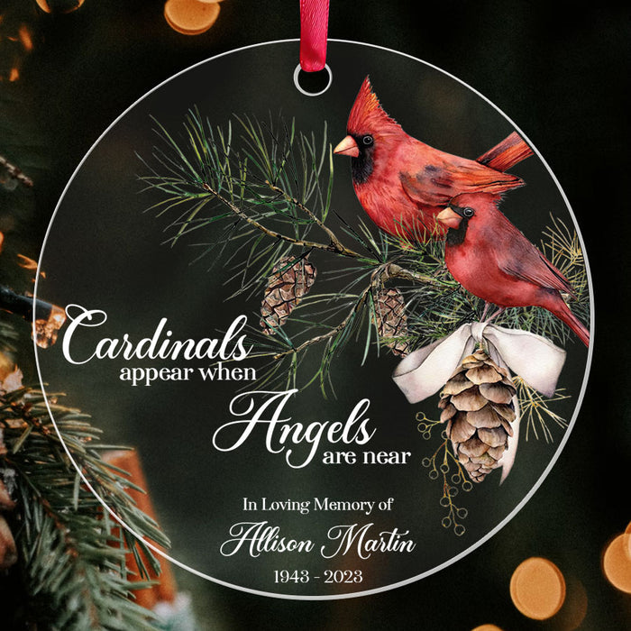 Red Cardinal Ornaments | In Loving Memory Ornament