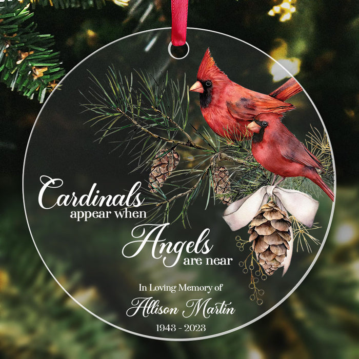 Red Cardinal Ornaments | In Loving Memory Ornament
