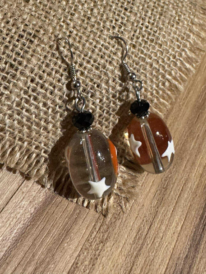 Retro Halloween Pumpkin Earrings 🎃