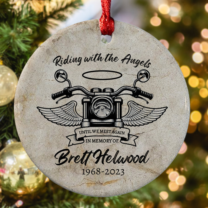 Riding With the Angels Ornament