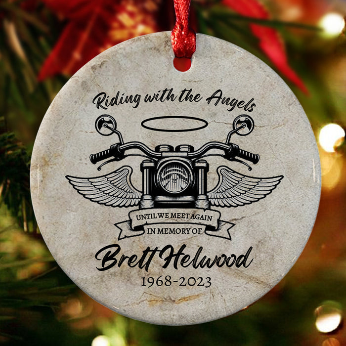 Riding With the Angels Ornament
