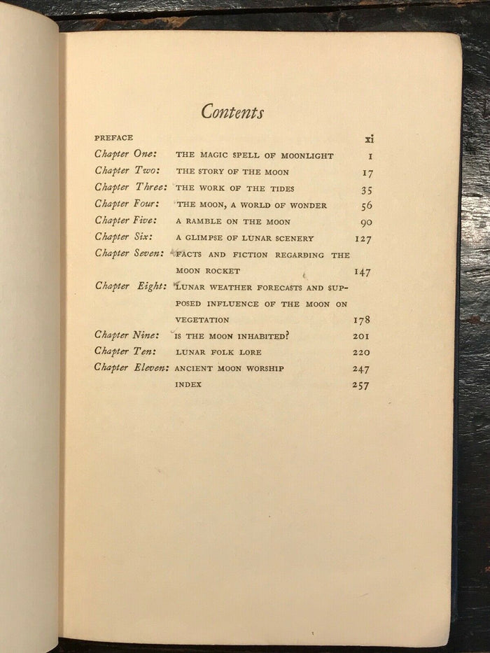 ROMANCE OF THE MOON - Mary Proctor, 1st Ed 1928 - LUNAR MOON ASTRONOMY FOLKLORE