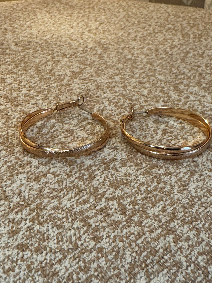 Rose Gold Hoop Earrings