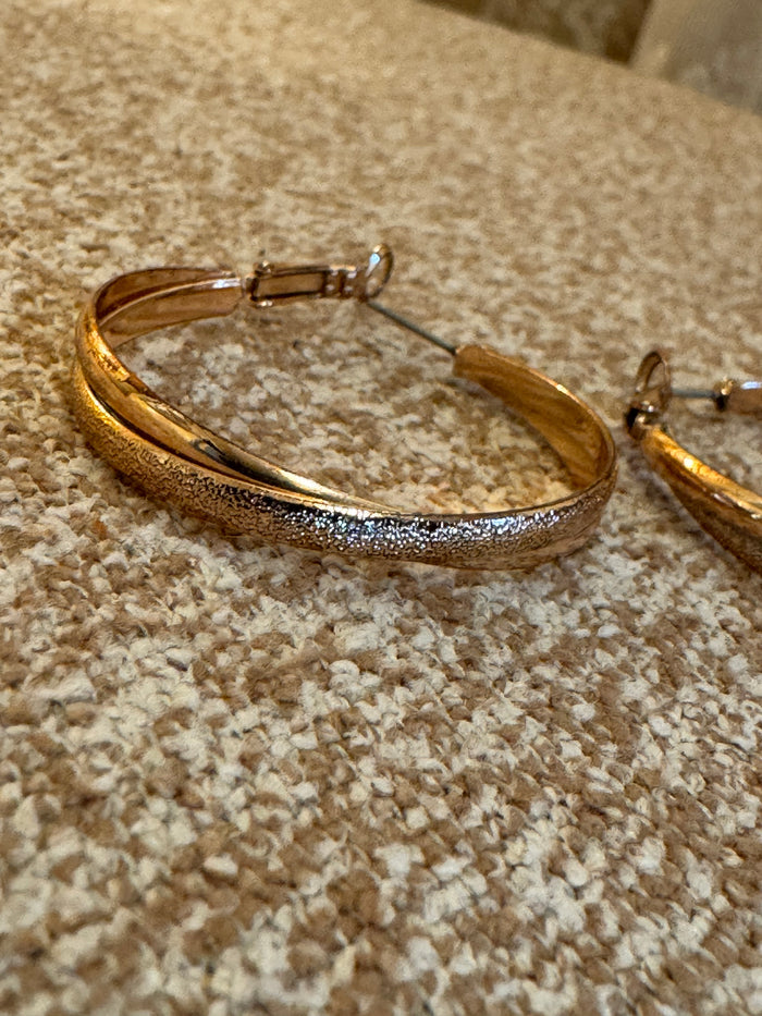 Rose Gold Hoop Earrings