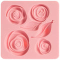 Roses & Leaves Fondant Mold