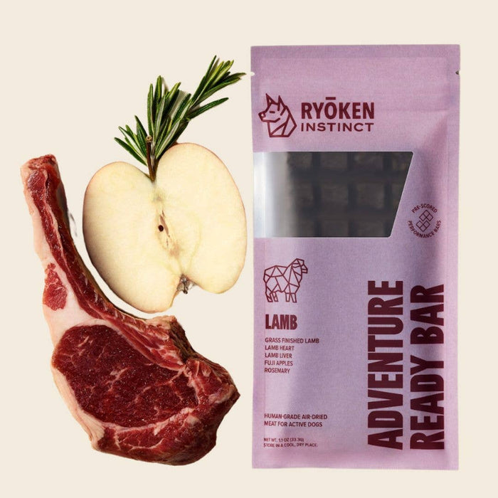 RYŌKEN INSTINCT - Lamb Treat & Snack Bar for Active Dogs - Energy & Recovery