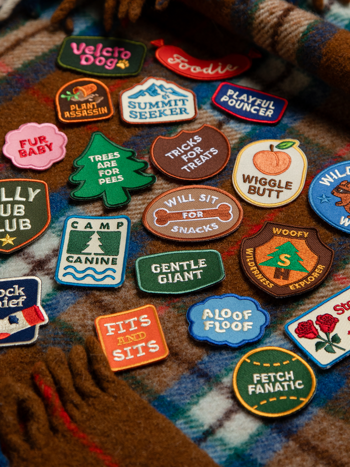 Scout's Honour Pty Ltd - Aloof Floof iron-on patch for dogs and cats