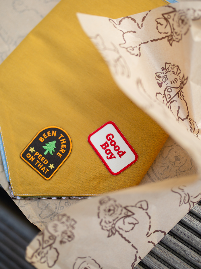 Scout's Honour Pty Ltd - Good Boy iron-on patch for dogs and cats