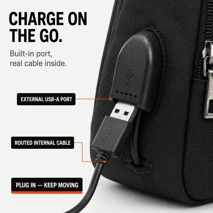Slynx – Crossbody Sling Bag with USB Charging Port