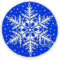 Snowflake Blue Round Swedish Cloth - touchGOODS