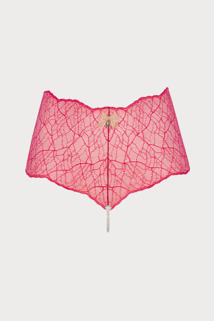Sydney Daisy Pearl Panty in Red