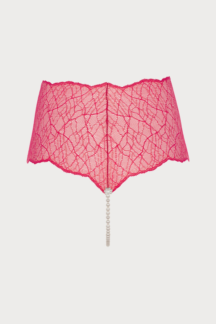 Sydney Daisy Pearl Panty in Red