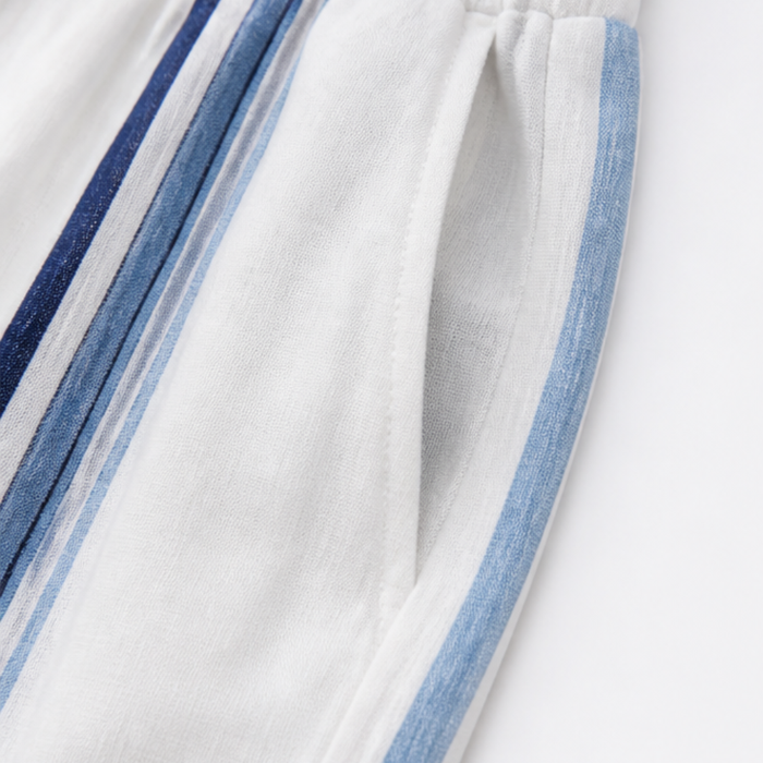 Tara – Women's Coastal Striped Shirt and Shorts Set