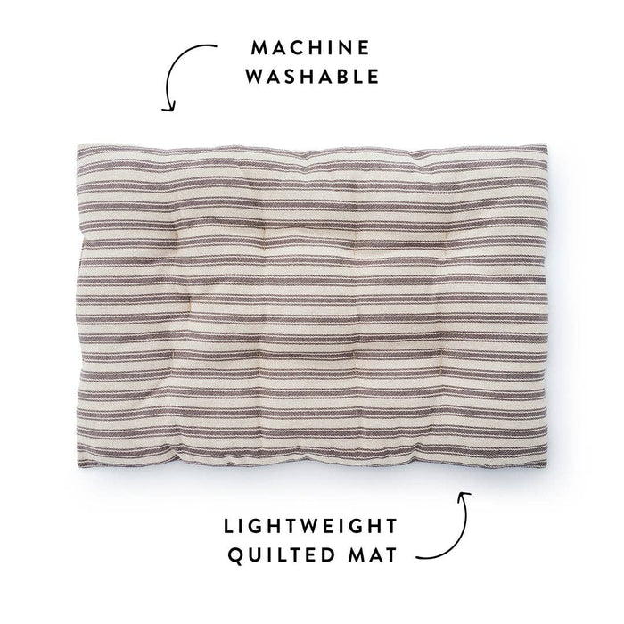 The Foggy Dog - Ticking Stripe Dog Travel Mat