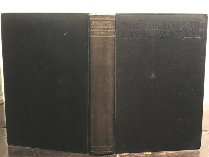 THE HISTORY OF WITCHCRAFT AND DEMONOLOGY, M. SUMMERS 1st 1926 - WITCHES DEMONS