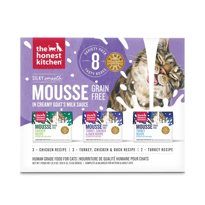 The Honest Kitchen Cat Mousse in Goat's Milk Variety 8-Pack