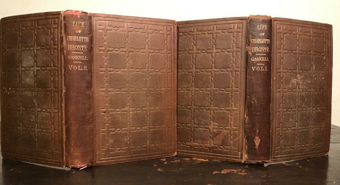 THE LIFE OF CHARLOTTE BRONTE - Gaskell, 1st/1st U.S. Ed. 1857 - 2 Volumes