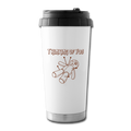 Thinking of You Voodoo Doll Travel Mug - white