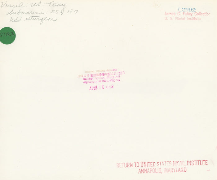 USS Sturgeon (SS-187 / S-6) Submarine - Annapolis Maritime Antiques