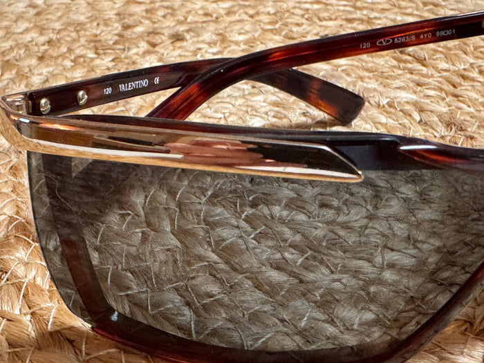 Valentino V-Romask VLS-120B — Statement Shield Sunglasses from Valentino’s Iconic Line