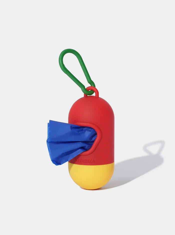 Vetreska Red Chroma Poop Bags & Dispenser Set