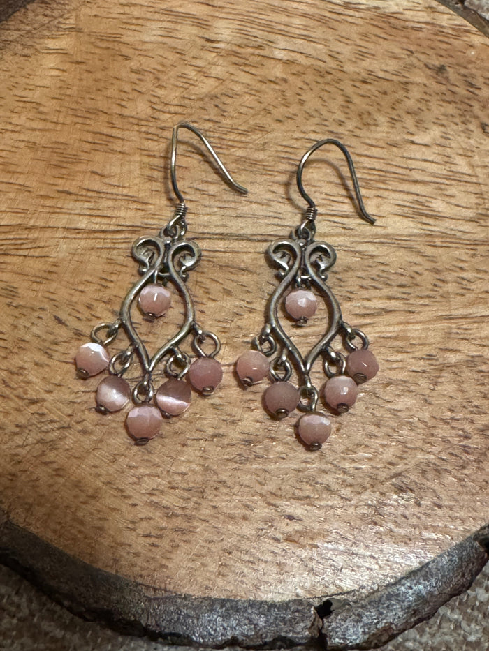 Vintage 925 Sterling Silver Pink Accents