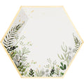 White Botanical Plates