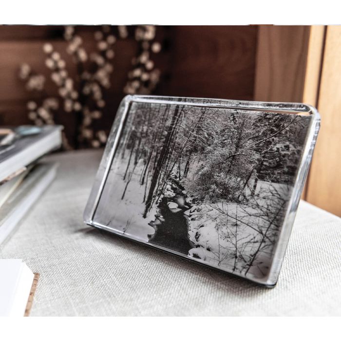 Woodbury Horizontal Photo Block in Gift Box - touchGOODS