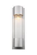 Outdoor Wall Light Z-Lite 575S-SL-LED Silver Striate 1 Light Outdoor Wall Light Z-Lite