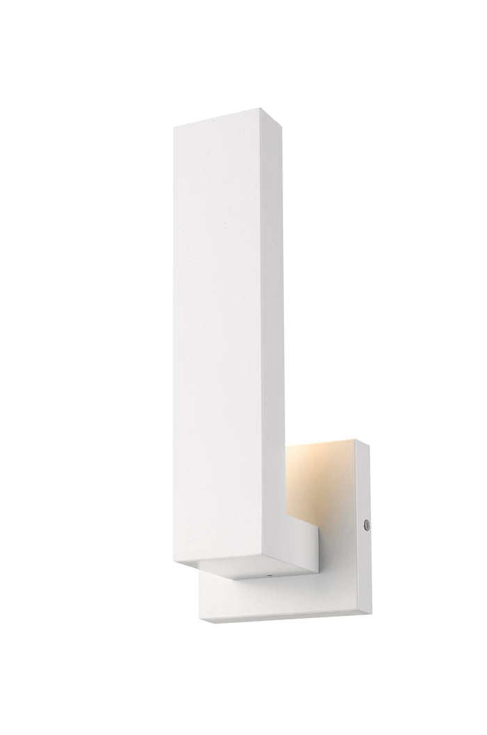 Outdoor Wall Light Z-Lite 576S-WH-LED White Edge 1 Light Outdoor Wall Light Z-Lite
