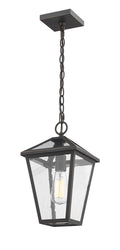 Outdoor Chain Mount Ceiling Fixture Z-Lite 579CHM-ORB Oil Rubbed Bronze Talbot 1 Light Outdoor Chain Mount Ceiling Fixture Z-Lite