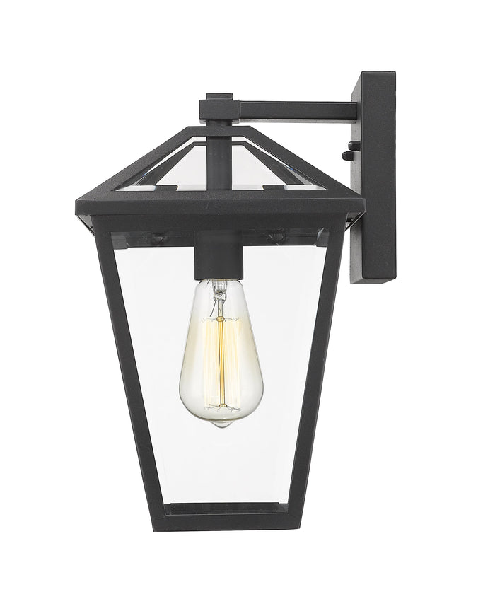 Outdoor Wall Light Z-Lite 579M-BK Black Talbot 1 Light Outdoor Wall Light Z-Lite